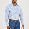 Wrangler Mens Western Snap Plaid Shirt