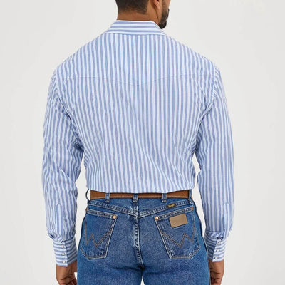 Wrangler Mens Western Snap Stripe Shirt