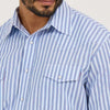 Wrangler Mens Western Snap Stripe Shirt