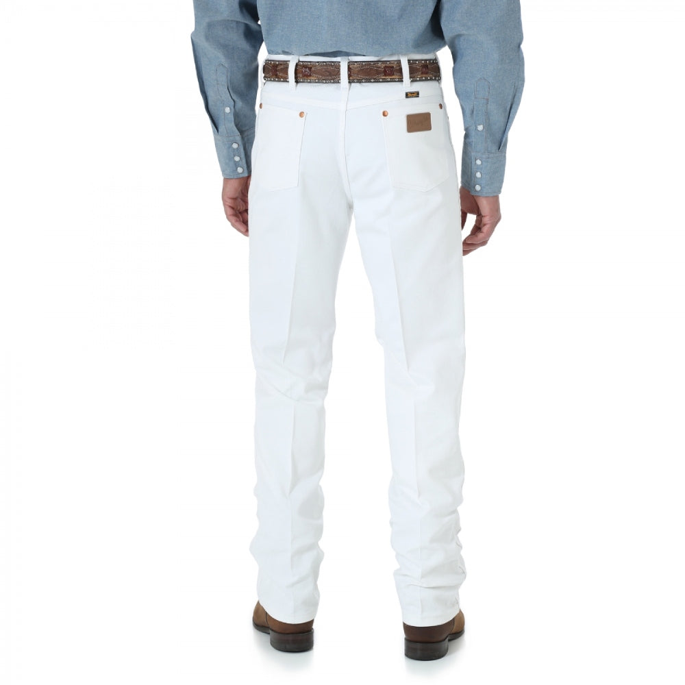 Wrangler Mens White Cowboy Cut Jeans