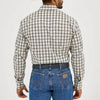 Wrangler Mens Wrinkle Resist Western Plaid Shirt