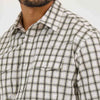 Wrangler Mens Wrinkle Resist Western Plaid Shirt