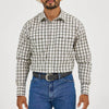 Wrangler Mens Wrinkle Resist Western Plaid Shirt