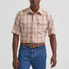 Wrangler Mens Wrinkle Resist Western Plaid Shirt - 112374892