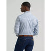 Wrangler Mens Wrinkle Resist Western Snap Plaid Shirt Slate - 112381654
