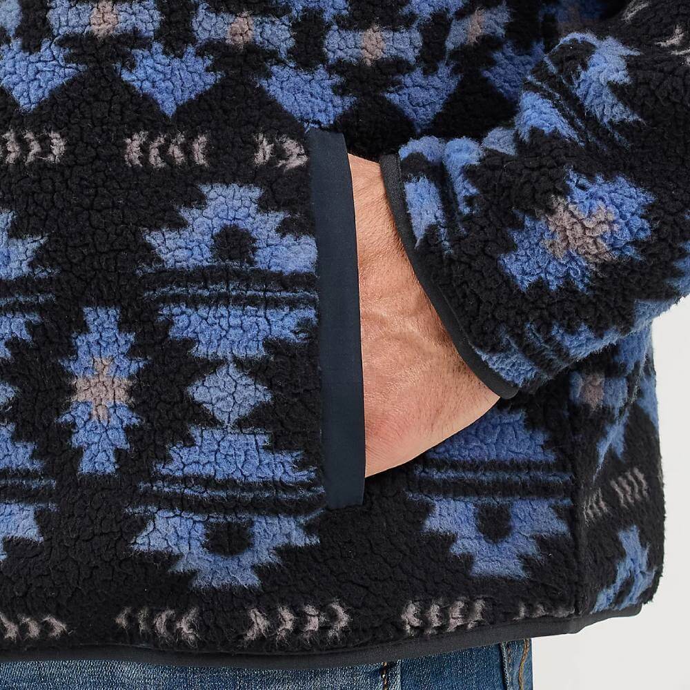 Wrangler Mens Zip Front Lightweight Jacket Federal Blue - 112368197