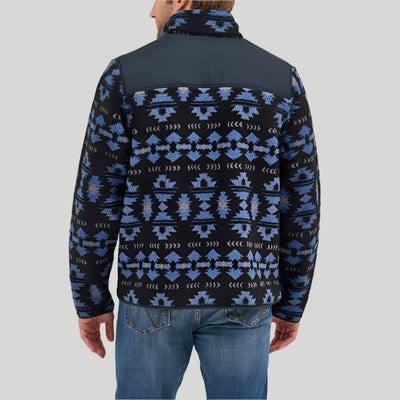 Wrangler Mens Zip Front Lightweight Jacket Federal Blue - 112368197