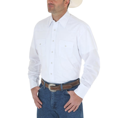 Wrangler Mens long Sleeve Snap Shirt - 71105WH