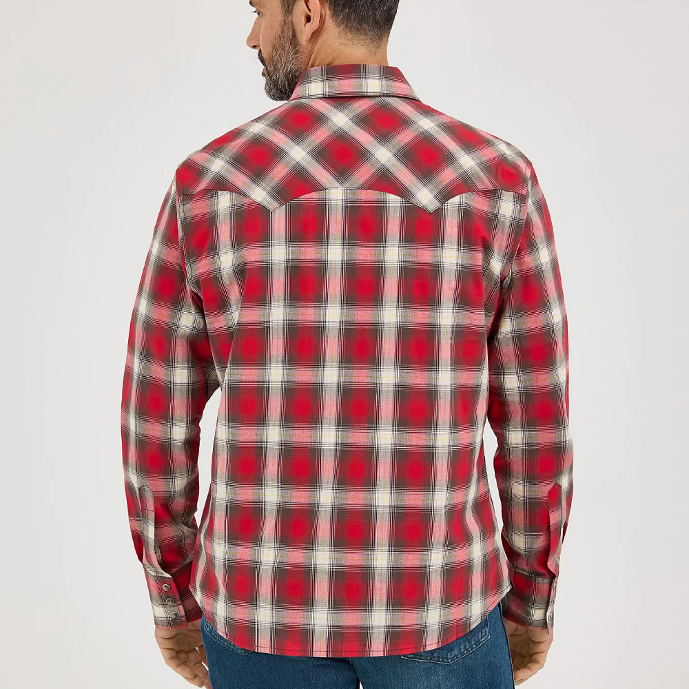 Wrangler Mens Retro Sawtooth Western Snap Shirt - 112369521