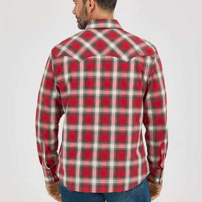 Wrangler Mens Retro Sawtooth Western Snap Shirt - 112369521