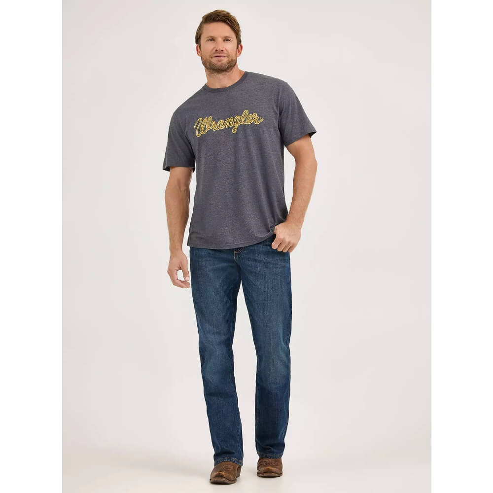 Wrangler Mens Retro Relaxed Fit Bootcut Jeans JH Wash