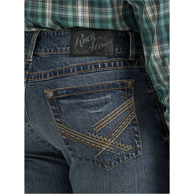 Wrangler Mens Rock 47 Slim Straight Jeans