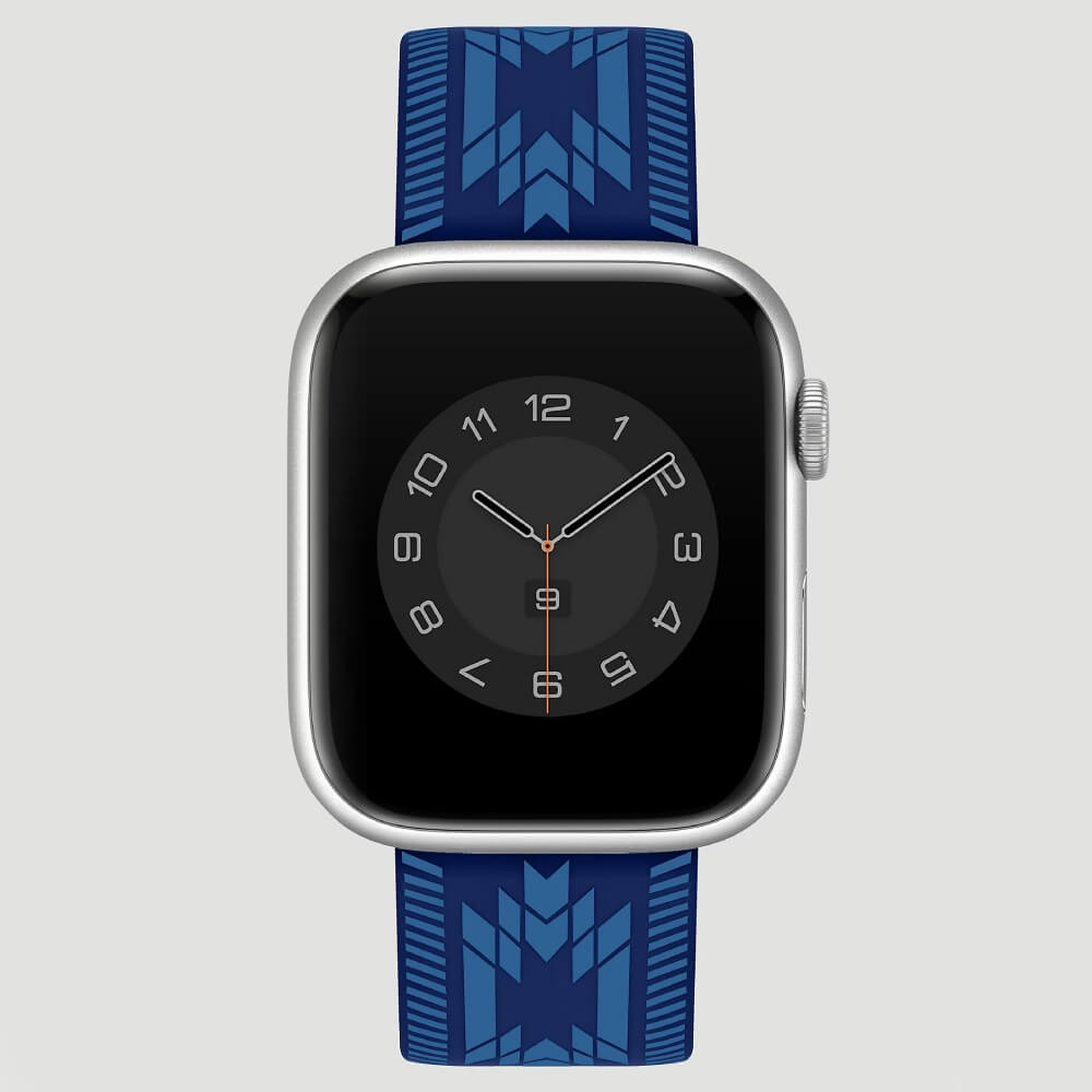 Wrangler Silcone Southwestern Universal Watchband Blue - LW/1014BLBLWR