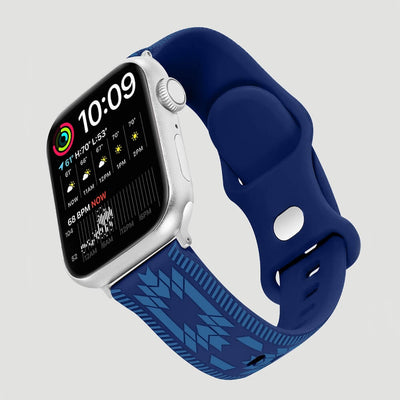 Wrangler Silcone Southwestern Universal Watchband Blue - LW/1014BLBLWR