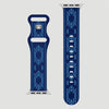 Wrangler Silcone Southwestern Universal Watchband Blue - LW/1014BLBLWR