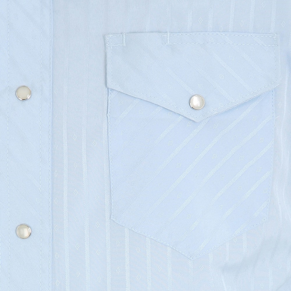 Wrangler Sport Western Snap Shirt - Blue - 75222BL