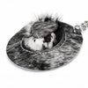 Wrangler Western Cowhide Cowboy Hat Bag Charm Black - WGC-1015BK
