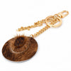 Wrangler Western Cowhide Cowboy Hat Bag Charm Brown - WGC-1015BR