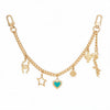 Wrangler Western Multi-Charm Bag Chain Light Gold - WGC-1019LTG
