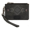 Wrangler Womens Aztec Card Case Wallet Black - WG333-W0055BK