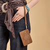 Wrangler Womens Aztec Card Case Wallet Brown - WG333-W0055BR