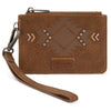 Wrangler Womens Aztec Card Case Wallet Brown - WG333-W0055BR