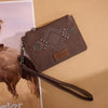 Wrangler Womens Aztec Card Case Wallet Coffee - WG333-W0055CF