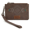 Wrangler Womens Aztec Card Case Wallet Coffee - WG333-W0055CF