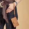 Wrangler Womens Aztec Card Case Wallet Light Brown - WG333-W0055LBR