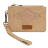 Wrangler Womens Aztec Card Case Wallet Tan - WG333-W0055TN