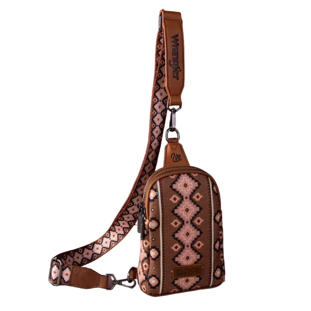 Wrangler Womens Aztec Crossbody Sling Bag