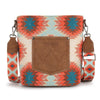 Wrangler Womens Aztec Distressed Print Dual Sided Print Crossbody - WG221-8360BDY