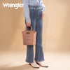 Wrangler Womens Aztec Embroidered Floral Embossed Tote/Crossbody - WG211-8014DPK