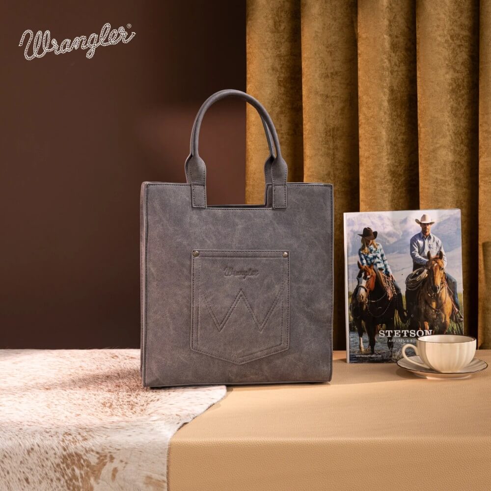 Wrangler Womens Aztec Embroidered Tote Bag