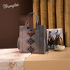 Wrangler Womens Aztec Embroidered Tote Bag/Crossbody Black - WG218-8900BK