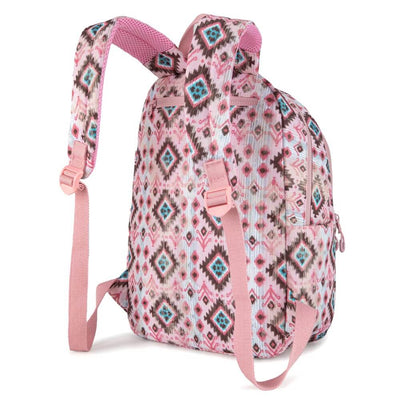 Wrangler Womens Aztec Print Backpack Pink