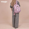 Wrangler Womens Aztec Print Backpack Pink