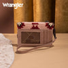 Wrangler Womens Aztec Print Card Wallet Dark Pink - WG226-W069DPK