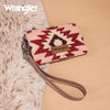 Wrangler Womens Aztec Print Card Wallet Dark Pink - WG226-W069DPK