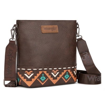 Wrangler Womens Aztec Print Crossbody Bag