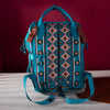 Wrangler Womens Aztec Printed Callie Backpack Turquoise - WG2204-9110-TQ