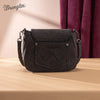 Wrangler Womens Aztec Saddle Crossbody Bag Black - WG333-2003BK