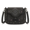 Wrangler Womens Aztec Saddle Crossbody Bag Black - WG333-2003BK