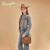 Wrangler Womens Aztec Saddle Crossbody Bag Brown - WG333-2003BR