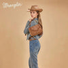 Wrangler Womens Aztec Saddle Crossbody Bag Brown - WG333-2003BR