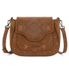 Wrangler Womens Aztec Saddle Crossbody Bag Brown - WG333-2003BR