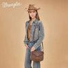 Wrangler Womens Aztec Saddle Crossbody Bag Coffee - WG333-2003CF
