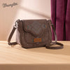 Wrangler Womens Aztec Saddle Crossbody Bag Coffee - WG333-2003CF