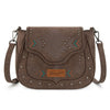 Wrangler Womens Aztec Saddle Crossbody Bag Coffee - WG333-2003CF
