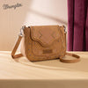Wrangler Womens Aztec Saddle Crossbody Bag Light Brown - WG333-2003LBR